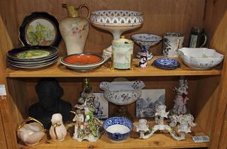 Appraisal: lot of Continental porcelain group including Rosenthal transfer decorated cabinet