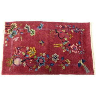 Appraisal: Circa s Walter Nichols Oriental Rug Mainly burgundy in color