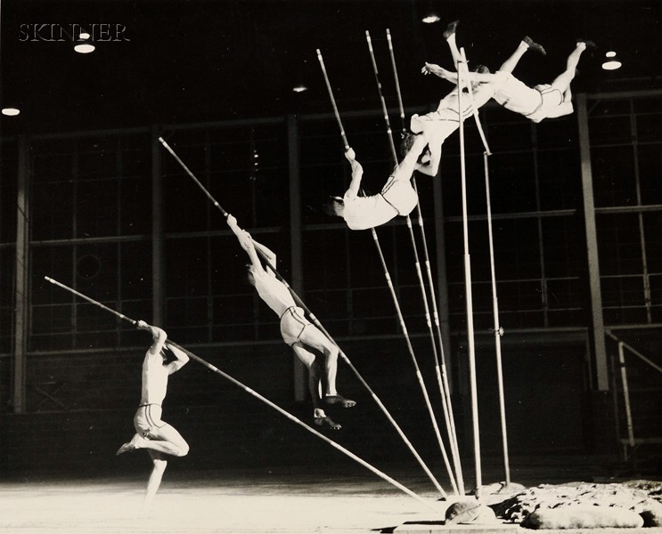 Appraisal: Harold Eugene Edgerton American - Pole Vaulter Signed and inscribed