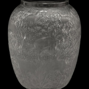 Appraisal: A Lalique Biches Vase Circa marked Lalique France to underside