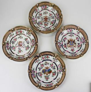 Appraisal: set of matching th c Chinese export plates with different