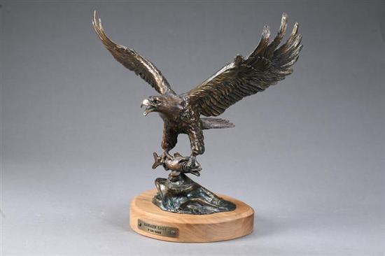 Appraisal: MANDARIN EAGLE BY CARL WAGNER AMERICAN TH CENTURY Cast bronze