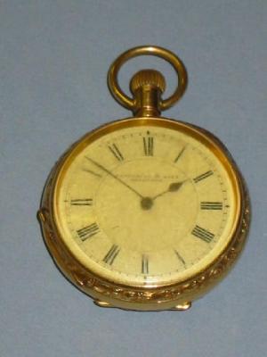 Appraisal: AN CT GOLD LADY'S FOB WATCH by Waltham the white