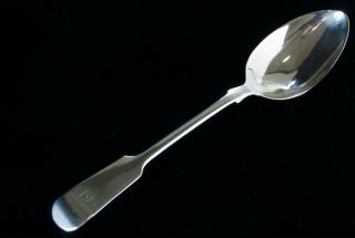 Appraisal: J WM Sterling Dessert Spoon Scottish sterling silver dessert spoon