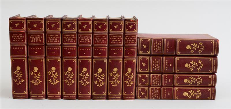 Appraisal: PERCY BYSSHE SHELLEY THE COMPLETE WORKS IN TWELVE VOLUMES Pub