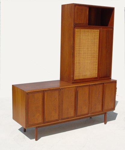 Appraisal: PIECE DANISH MODERN STYLE SIDEBOARD door base measures '' h