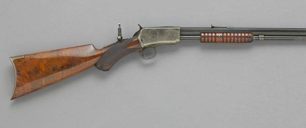 Appraisal: A Winchester Model Deluxe slide action rifle Serial no for