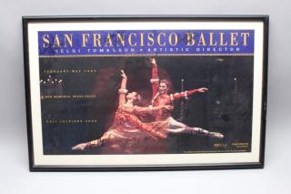 Appraisal: Framed Autographed San Francisco Ballet Poster Framed Autographed San Francisco