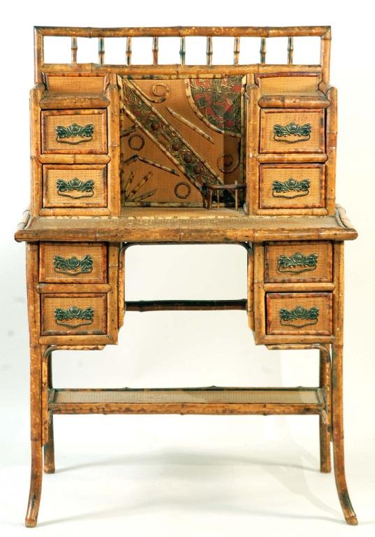 Appraisal: A Victorian bamboo ladies writing desk in the Chinese taste