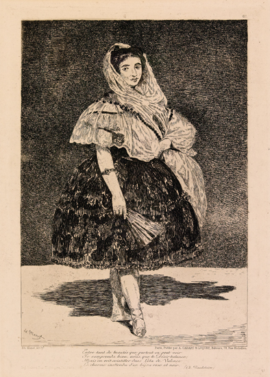 Appraisal: DOUARD MANET Lola de Valence Etching and aquatint on cream