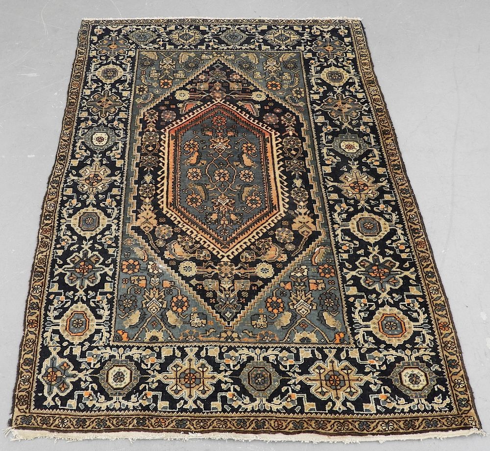 Appraisal: C Persian Oriental Tabriz Geometric Carpet Rug Persia Circa Central