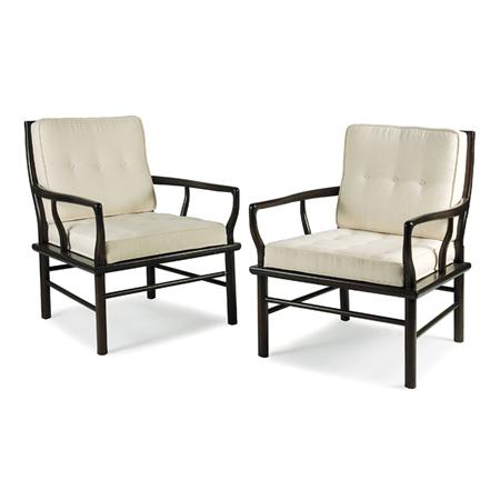 Appraisal: Michael Taylor American - Pair of Armchairs circa for Baker