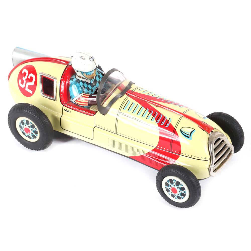 Appraisal: 'S TIN LITHO MIDGET RACER FRICTION CAR 's Tin Litho