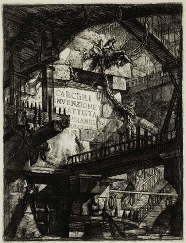 Appraisal: GIOVANNI B PIRANESI Carceri Title Page Etching and engraving x