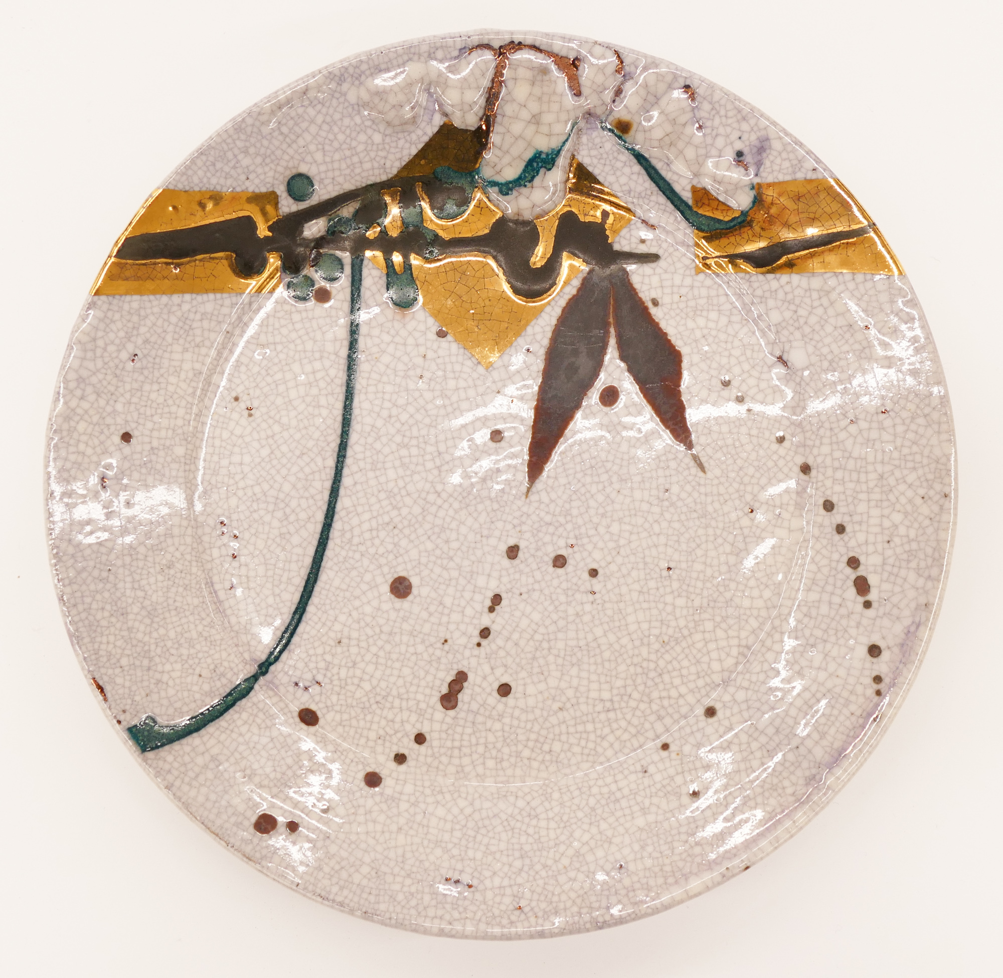 Appraisal: Robert Sperry - Washington ''White Crackle Charger'' 's Ceramic ''