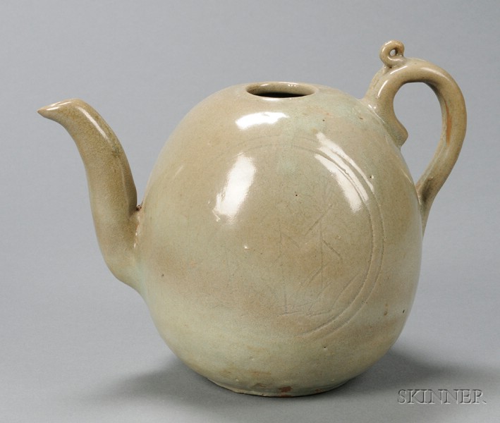 Appraisal: Stoneware Wine Ewer Korea Koryo period th century A D