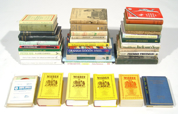 Appraisal: Extensive collection of cricket related books and companions including Wisden