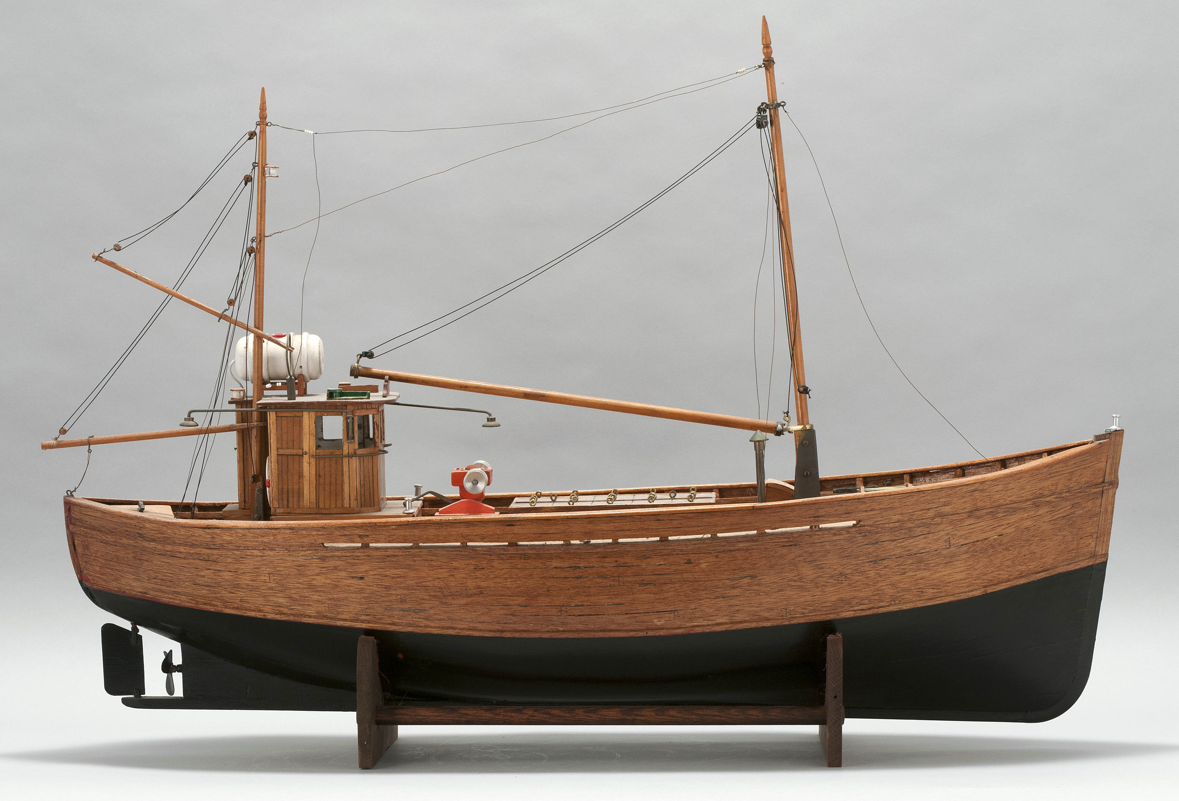 Appraisal: MODEL OF AN EASTERN RIG FISHING TRAWLER th CenturyPlank-on-frame construction