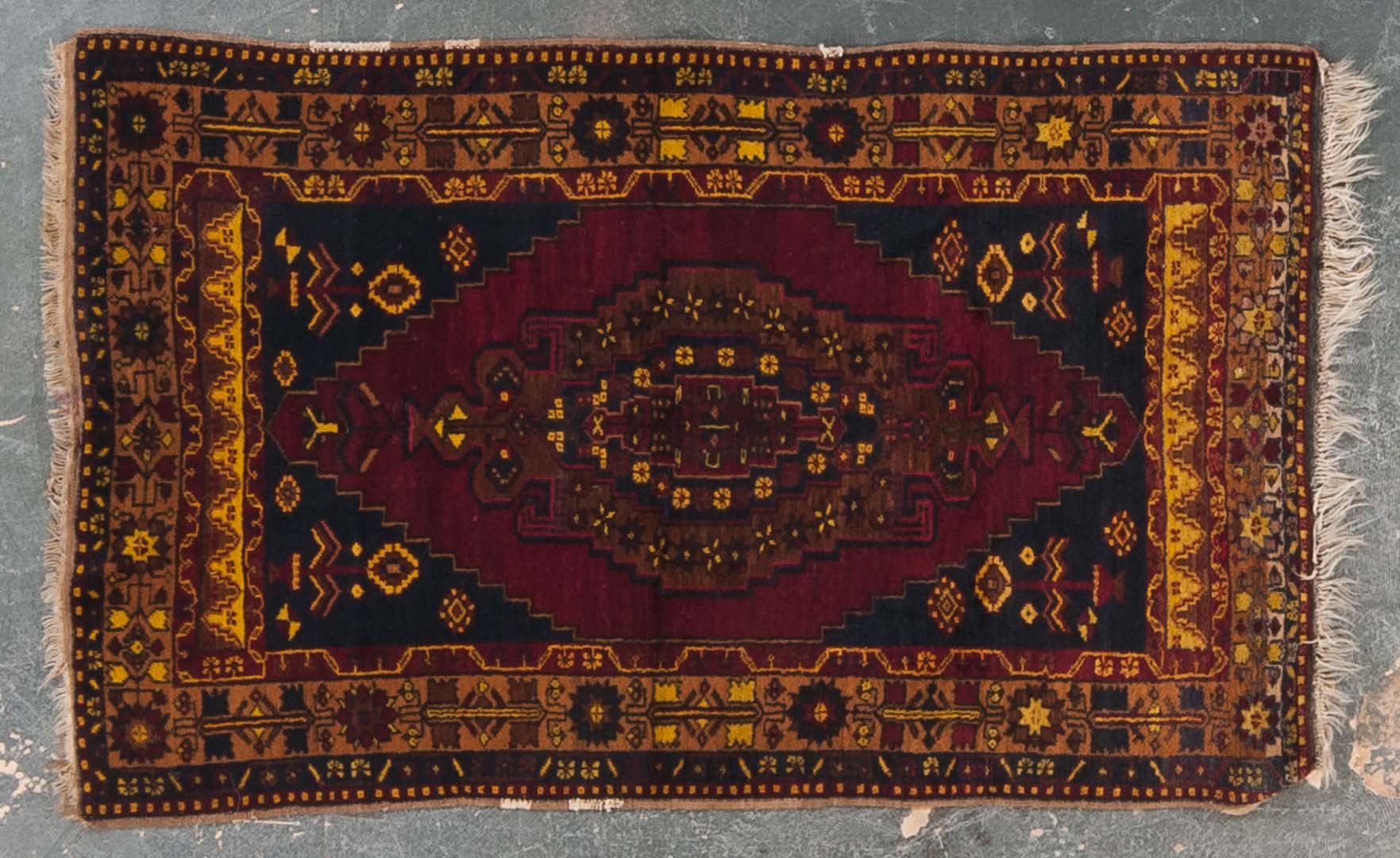 Appraisal: Turkish Tribal rug approx x Turkey circa