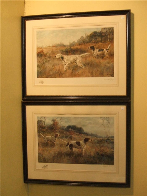 Appraisal: PERCIVAL LEONARD ROSSEAU AMERICAN - PAIR OF PRINTS OF HUNTING