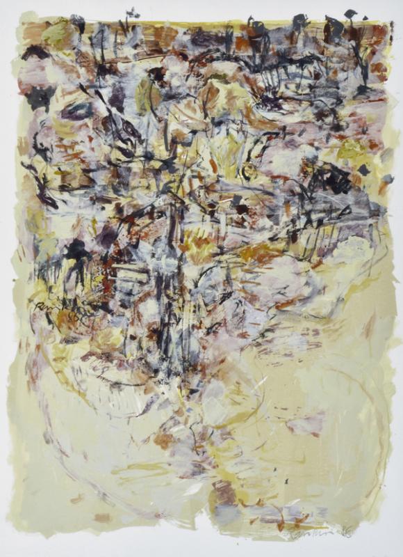 Appraisal: DAVID RANKIN BORN Bush Scrub oil on paper DAVID RANKIN