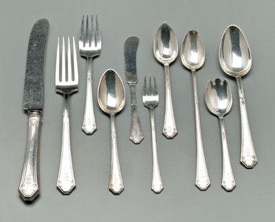 Appraisal: Towle Lady Mary sterling flatware pieces quot B quot monograms