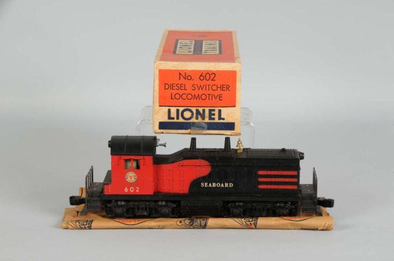 Appraisal: Lionel No Seaboard Diesel Switcher with Horn OB Description Post-war