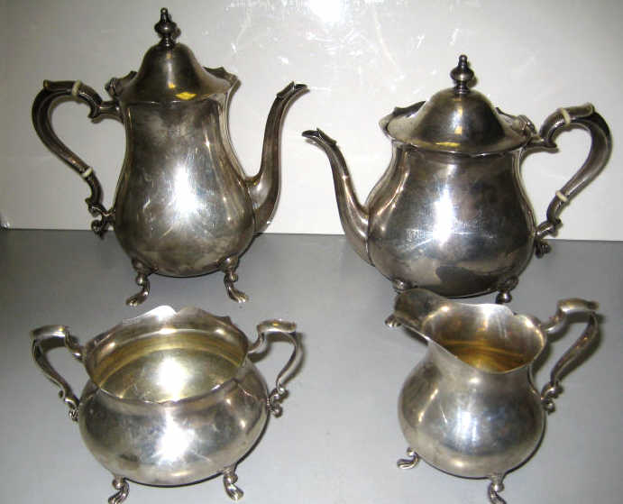 Appraisal: POOLE SILVER CO TAUNTON MA Four-piece sterling silver coffee and