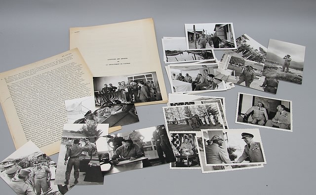 Appraisal: Grouping of photographs related to Lemnitzer's visit to Vietnam Twenty