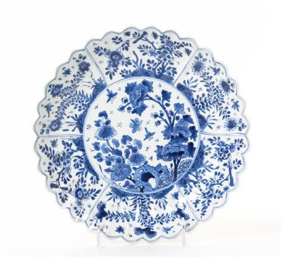 Appraisal: Sale Lot A Chinese Export Blue and White Porcelain Plate