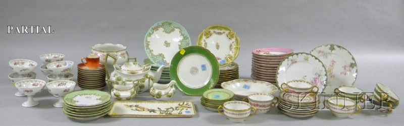 Appraisal: Approximately Pieces of Limoges and Assorted Decorated Porcelain Tableware including