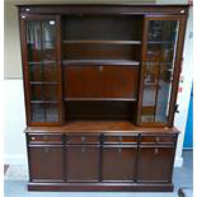 Appraisal: Large modern glass fronted display cabinet