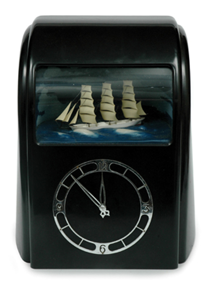 Appraisal: Vitascope Automata Clock English circa late s black bakelite case