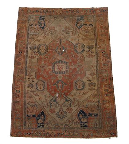 Appraisal: Heriz carpet northwest persia second half th century ft in