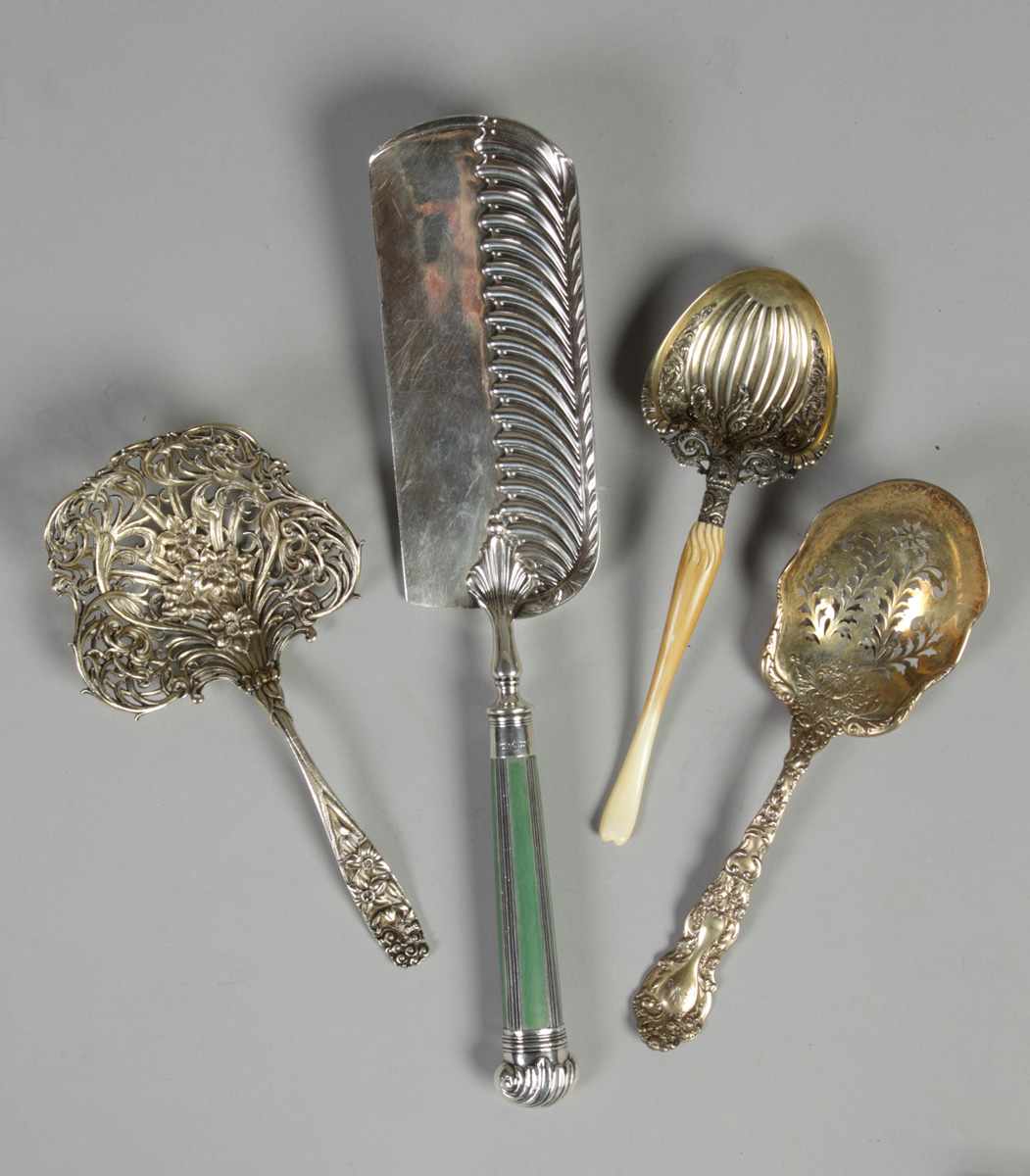 Appraisal: Group of Sterling Serving Pieces Group of Sterling Serving Pieces