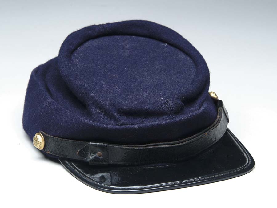 Appraisal: GAR KEPI Blue wool kepi of Chasseur s type Kepi