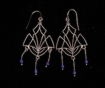 Appraisal: A Pair Of Ladies' Gold Earrings A delicate pair of