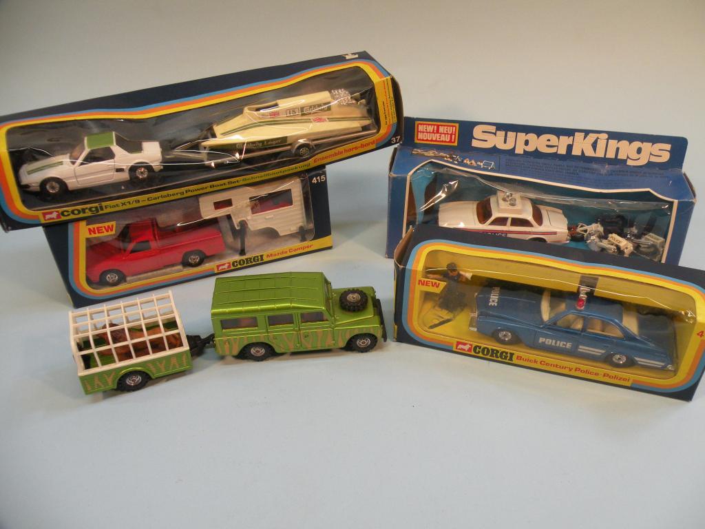 Appraisal: A Corgi Fiat X - Carlsberg power boat set boxed