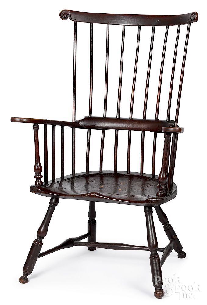 Appraisal: Pennsylvania fanback Windsor armchair Pennsylvania fanback Windsor armchair ca retaining