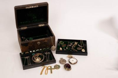 Appraisal: A quantity of jewellery including silver watch fobs two damaged