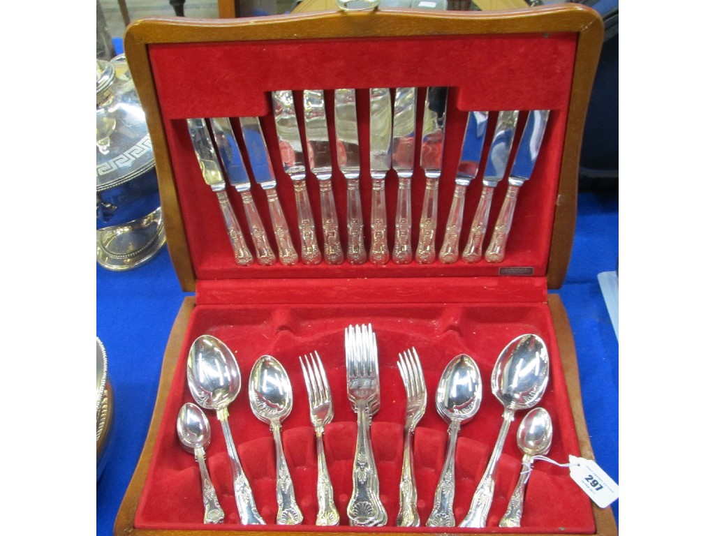 Appraisal: piece silver plated cutlery set