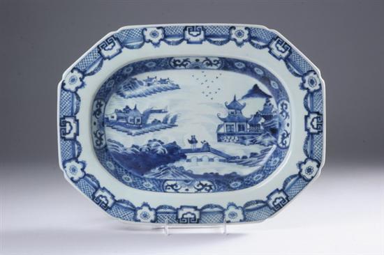 Appraisal: CHINESE BLUE AND WHITE PORCELAIN SOUP TUREEN STAND th century