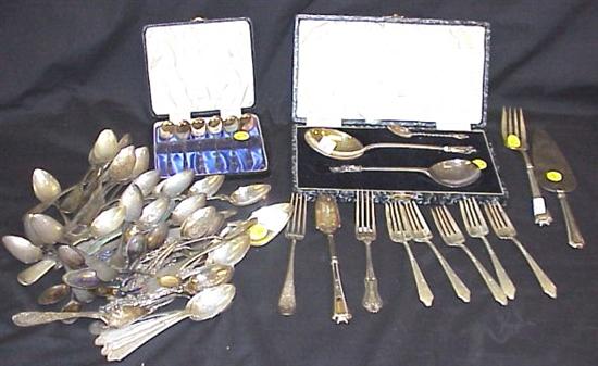 Appraisal: Sterling silver and Coin flatware including approximately coin teaspoons one