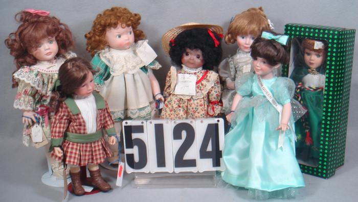 Appraisal: Porcelain Dolls to inches tall Boyds House of global art