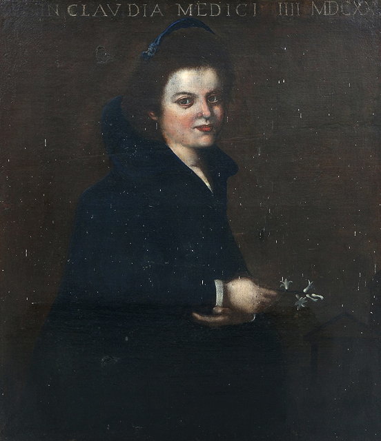 Appraisal: TH CENTURY CONTINENTAL SCHOOL'Claudia Medici IV MDCXX' the sitter wearing