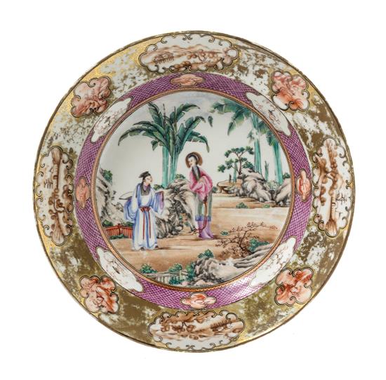 Appraisal: Sale Lot A Chinese Export Famille Rose Porcelain Plate th