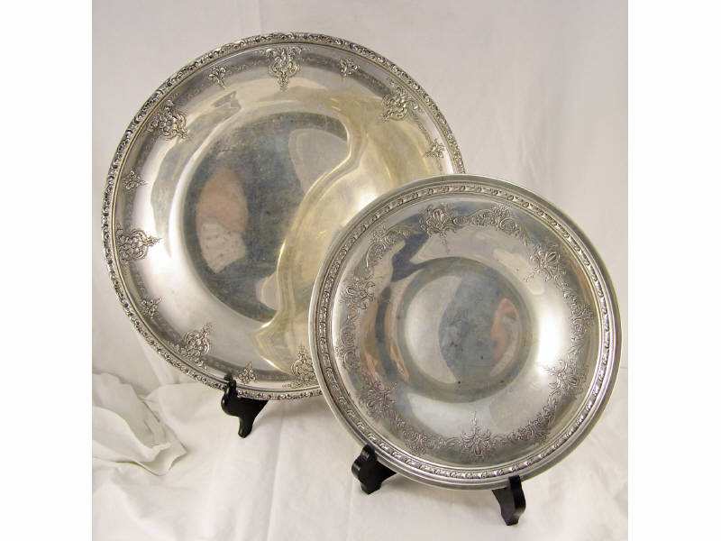 Appraisal: - Towle Sterling Round Trays Includes two matching trays with