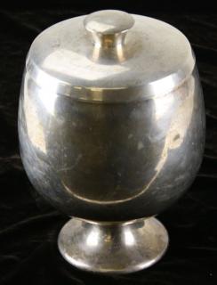 Appraisal: Fisher Sterling Ice Bucket Sterling Ice Bucket With Thermos Blown