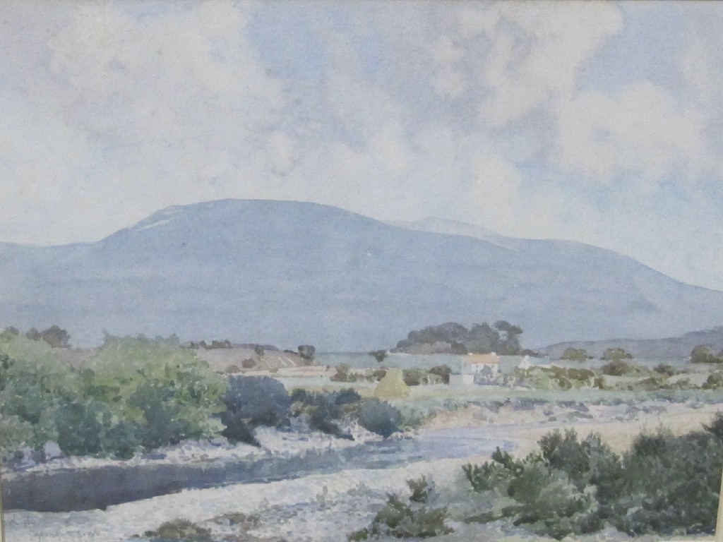 Appraisal: ROBERT CLOUSTON YOUNG RSW Watercolour landscape signed