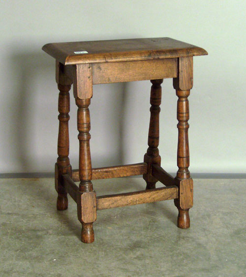 Appraisal: Two William Mary style joint stools